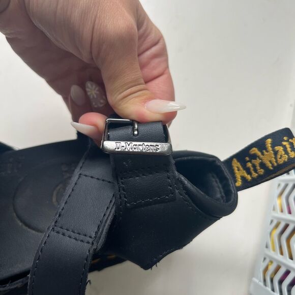 Doc martins Blaire Black Strappy Sandals with Bouncing Soles - Picture 8 of 9